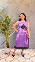 Lavendar Mashru Dress