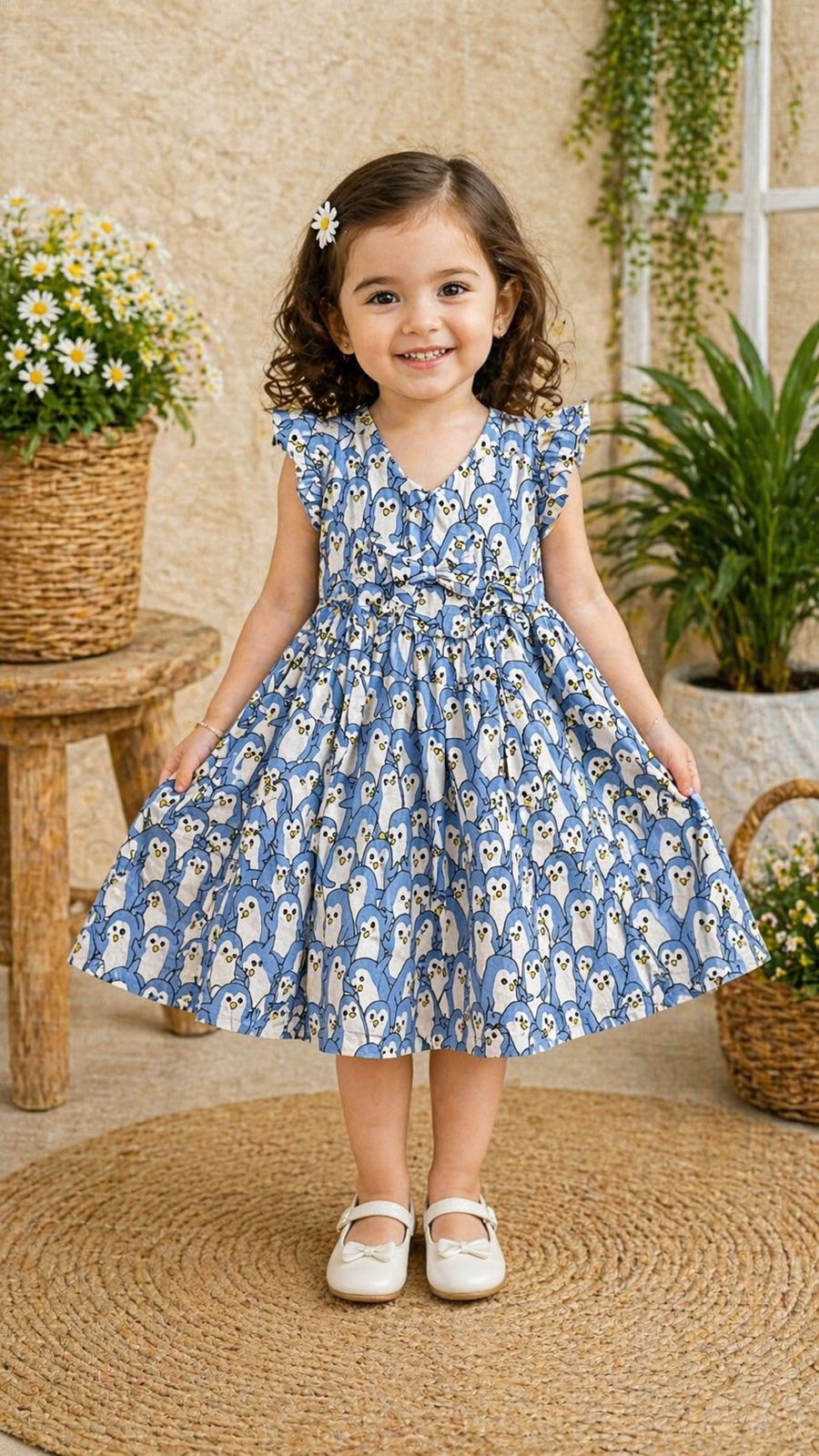 Blue Casual Frock
