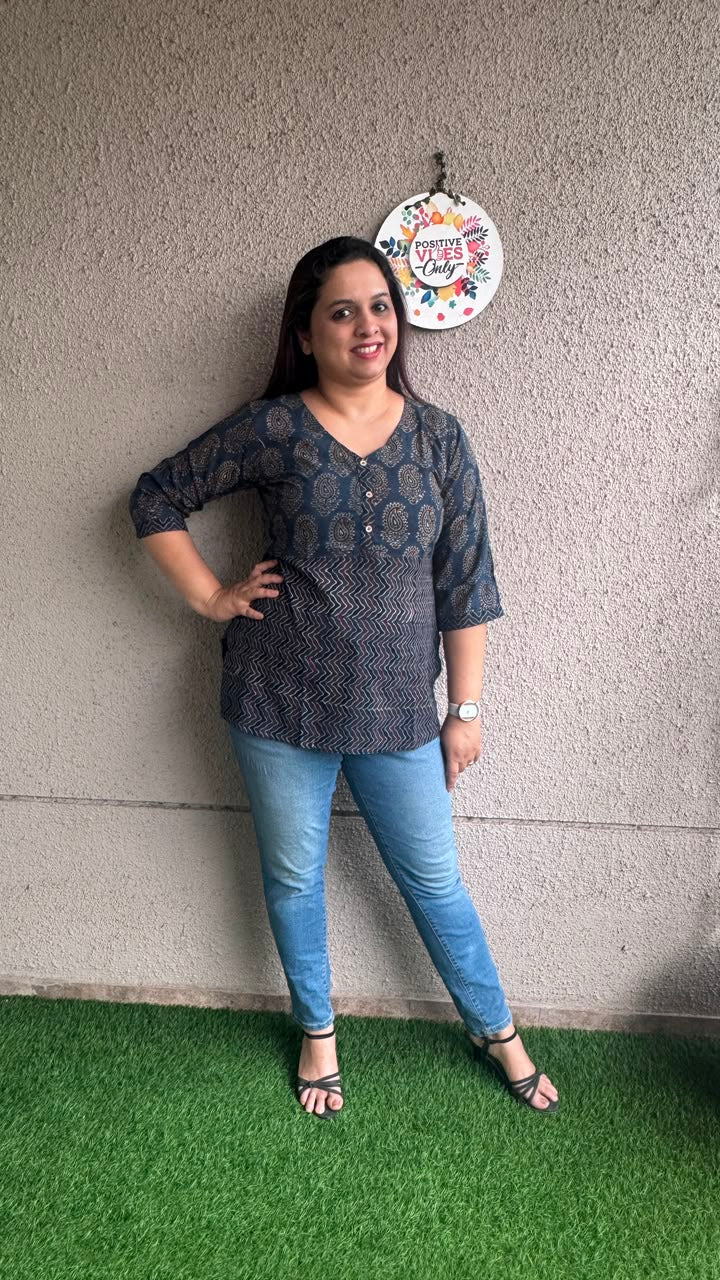 Short Top - Ajrak 5