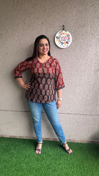 Short Top - Ajrak 6
