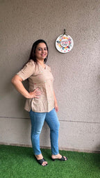 Embroidered Slub Cotton - White
