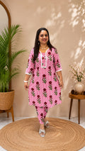 Pink Brown Cord Set