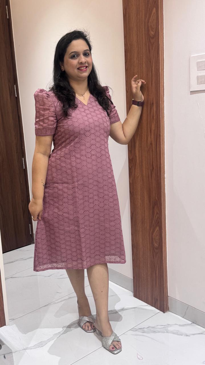 Onion Pink Hakoba Dress