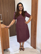 Dark Brown Hakoba Dress