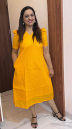 Mango Yellow Hakoba Dress