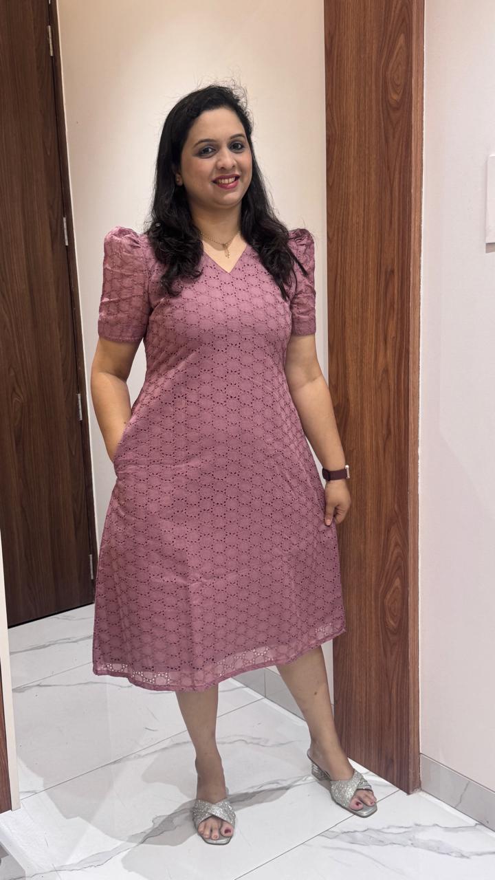 Onion Pink Hakoba Dress