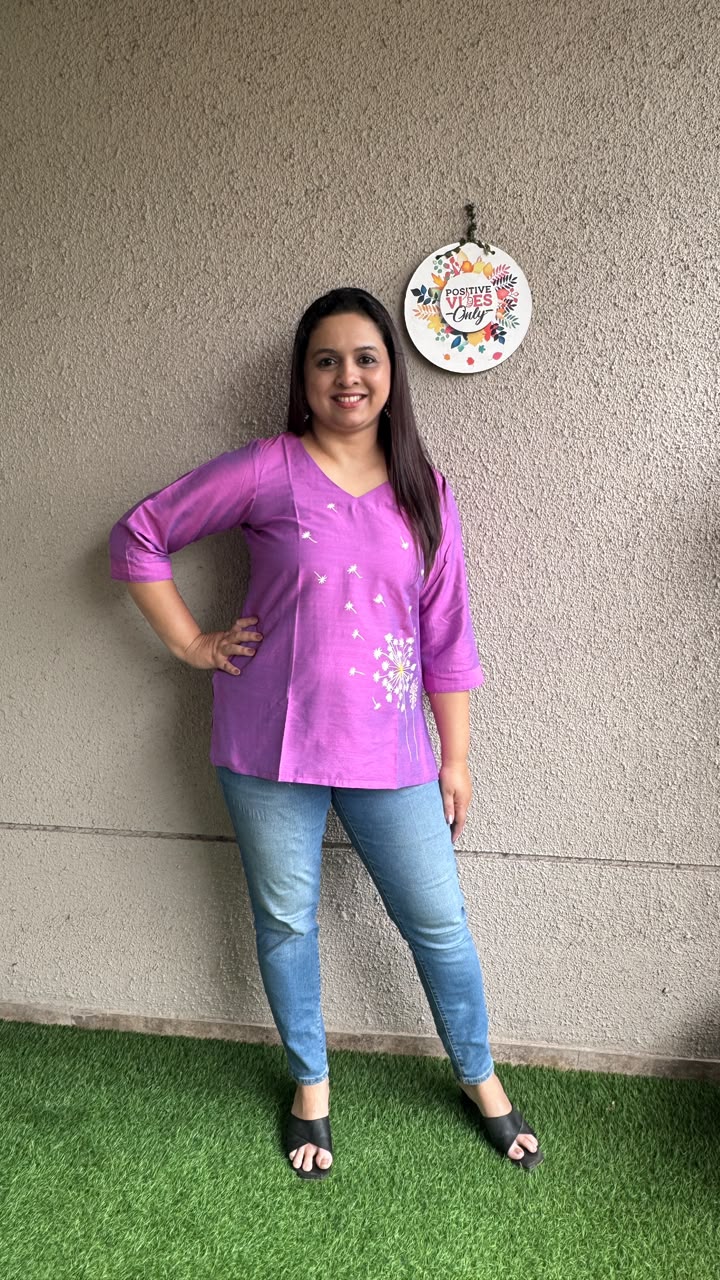Pink Hand Painted
