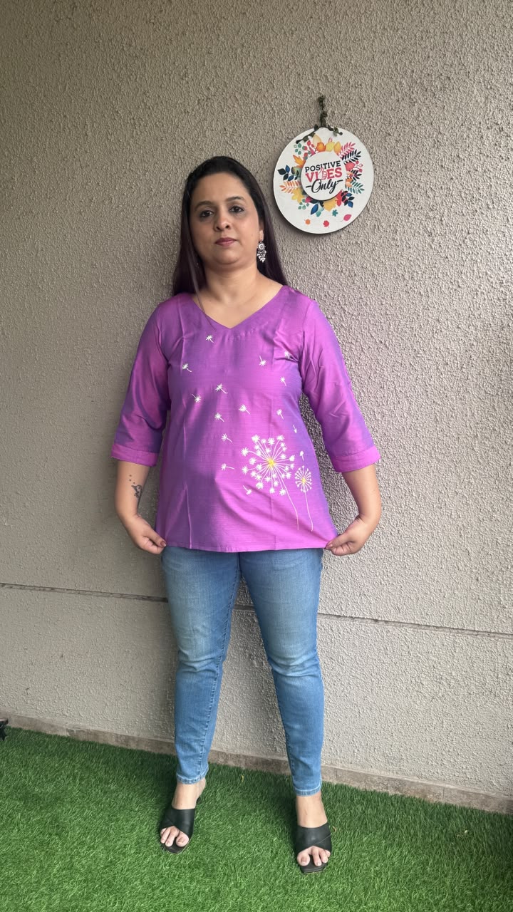 Pink Hand Painted