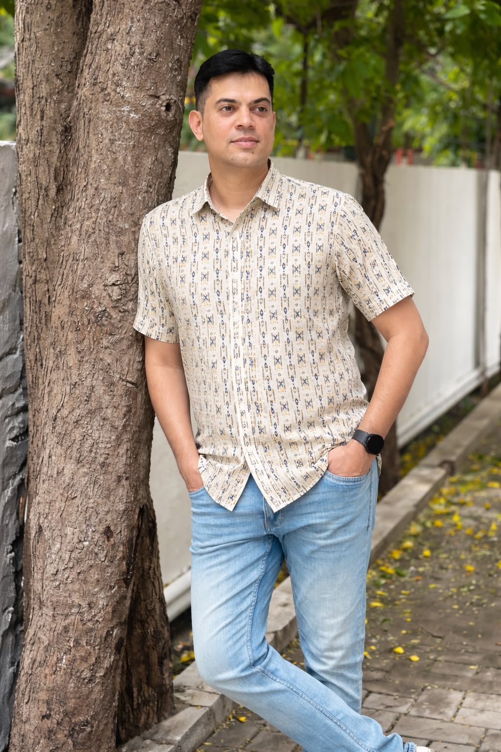 Beige Cotton Shirt
