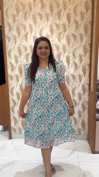 White Floral Hakoba Dress1