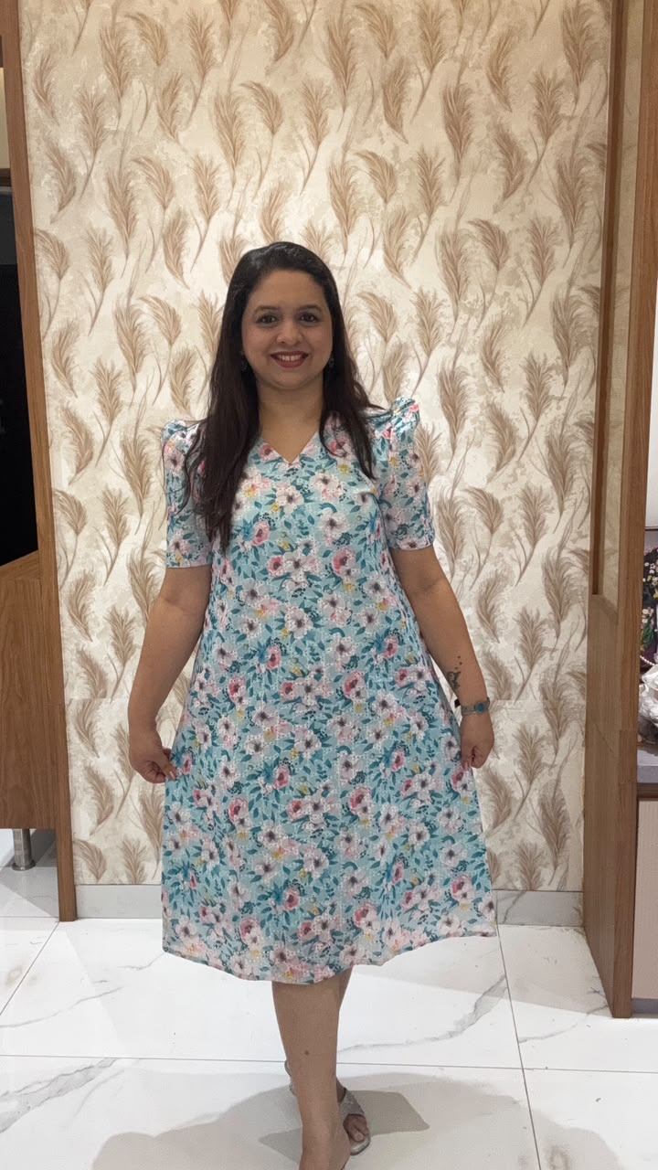 White Floral Hakoba Dress1