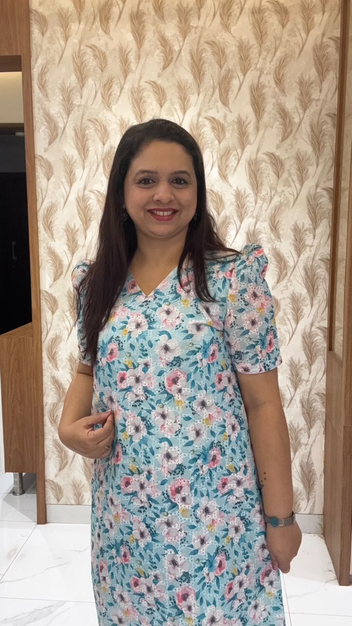 White Floral Hakoba Dress1