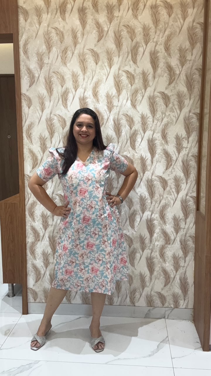 White Floral Hakoba Dress2