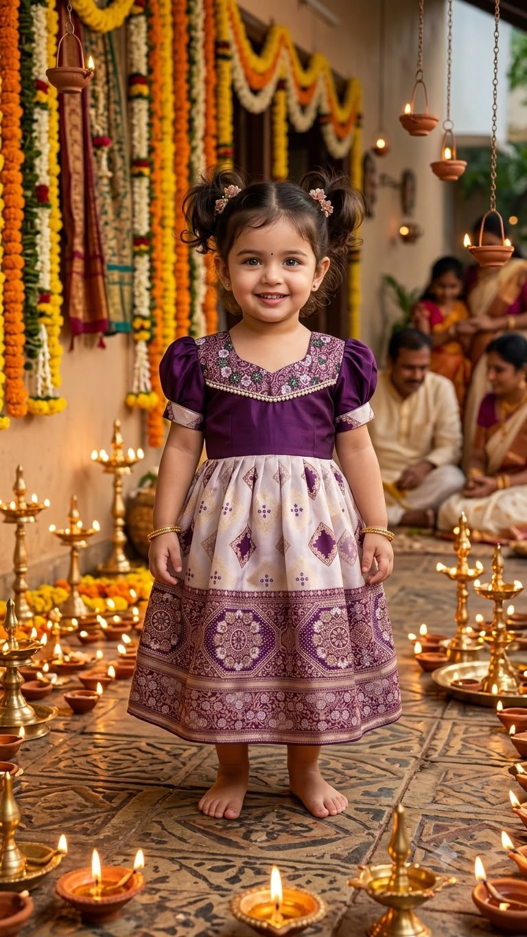 White Ethnic Frock