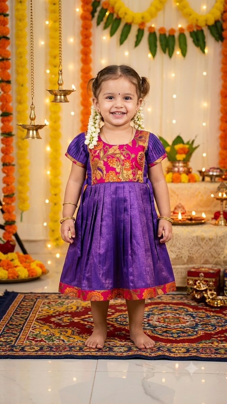 Magenta Ethnic Frock
