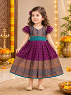 Purple Ethnic Frock