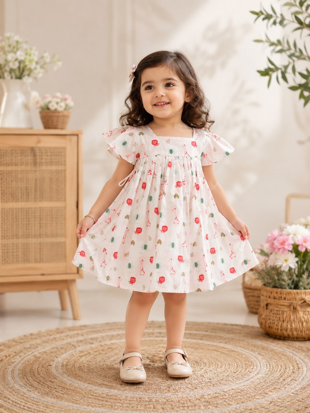 White Casual Frock1