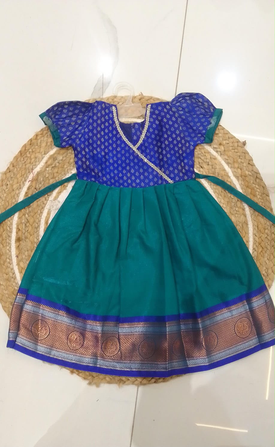 Green Ethnic Frock