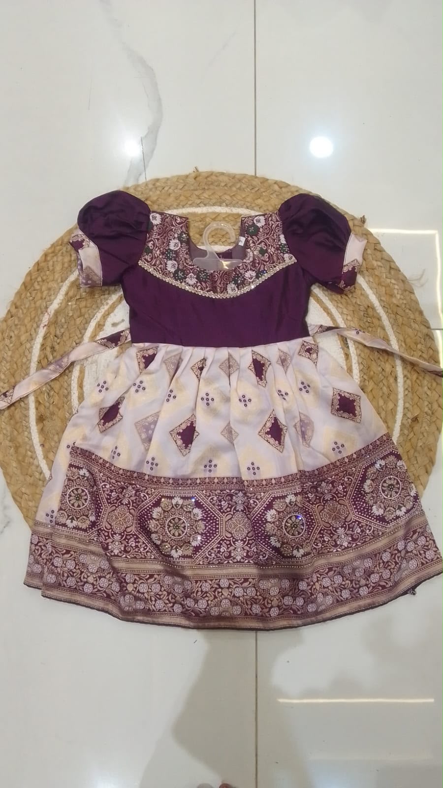 White Ethnic Frock