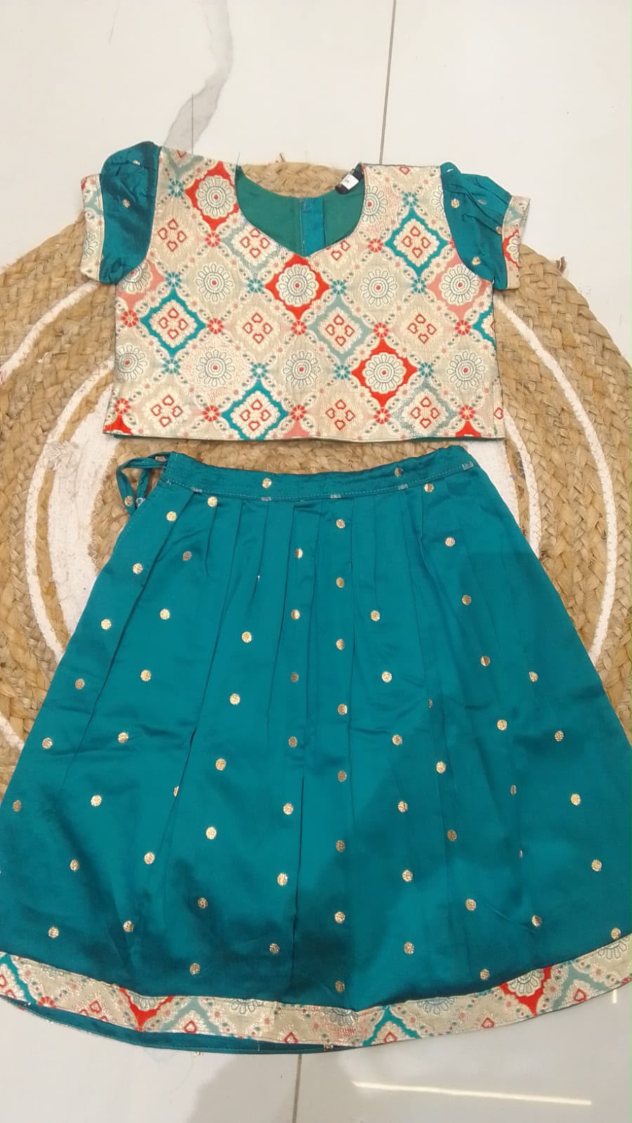 Dark Green Ethnic Frock