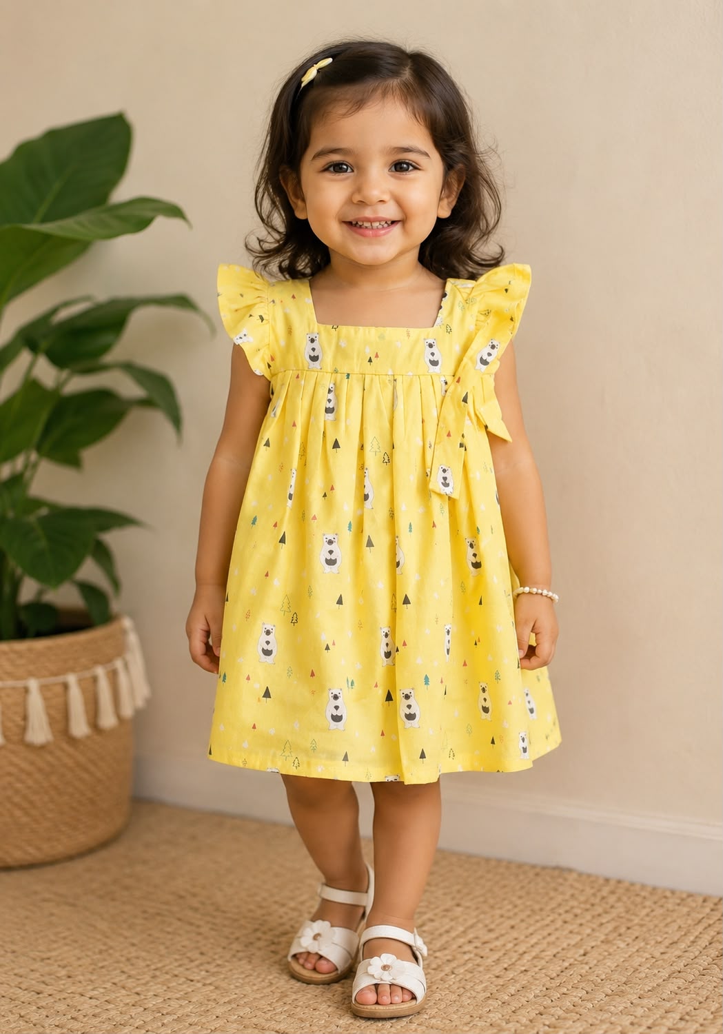 Yellow Casual Frock