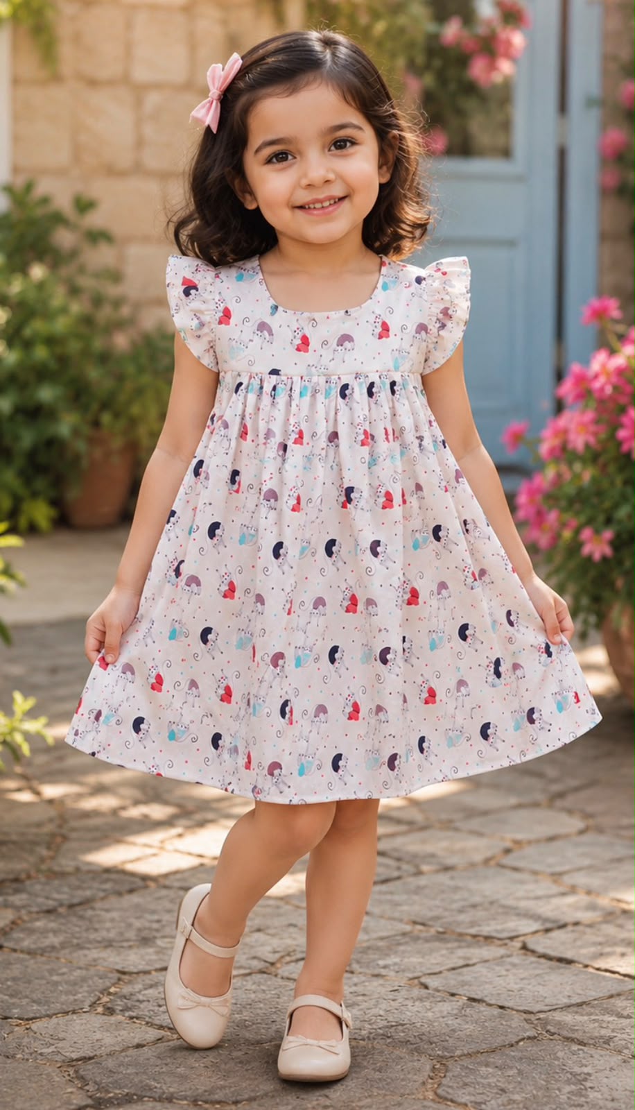 White Casual Frock2
