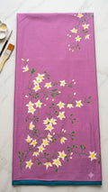 Pink Hand-Painted Cotton Silk Kurti Material