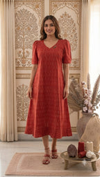 Ikkat Dress 3