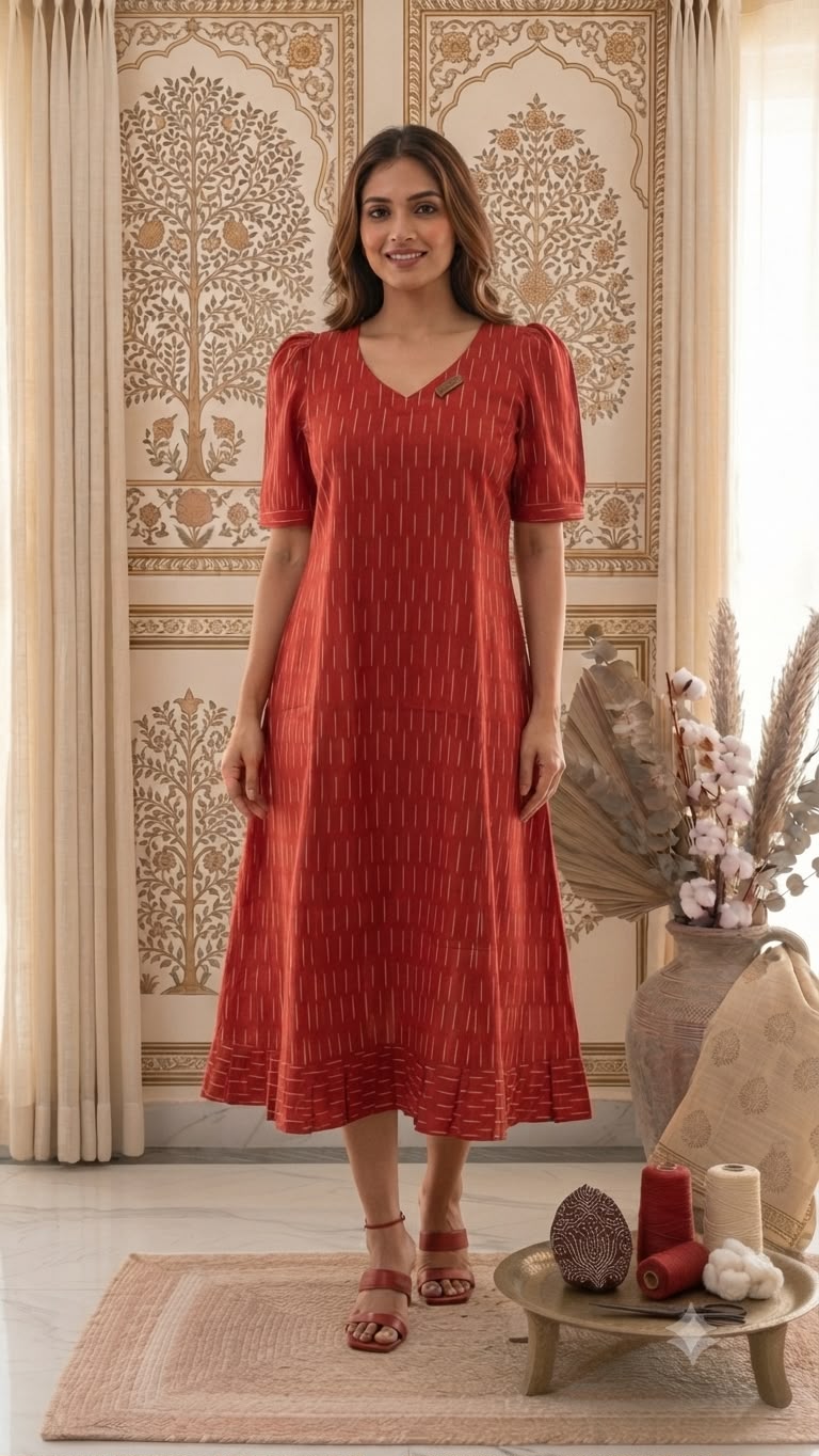 Ikkat Dress 3