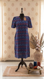 Purple Ikkat Dress