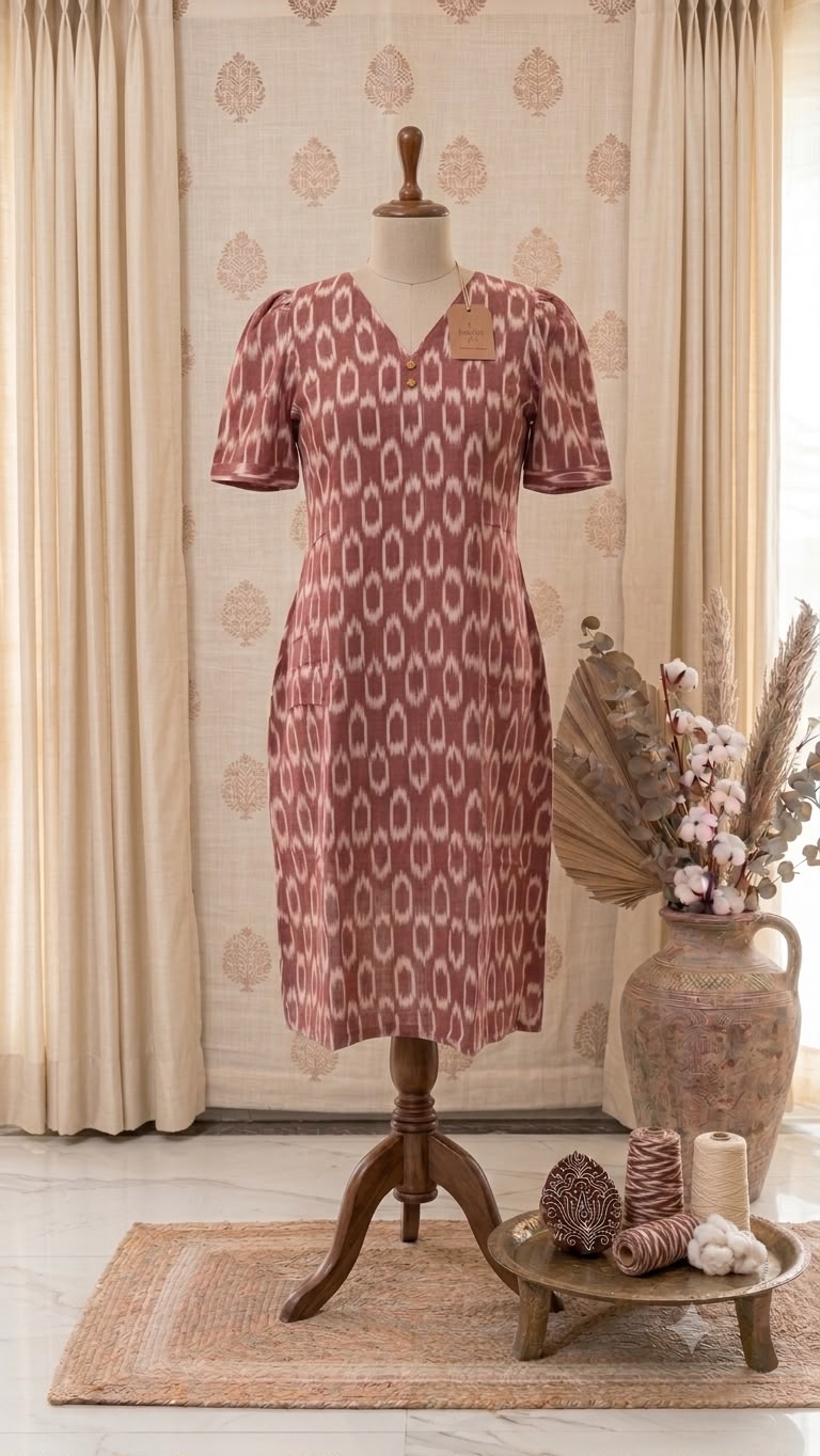 Ikkat Dress 1
