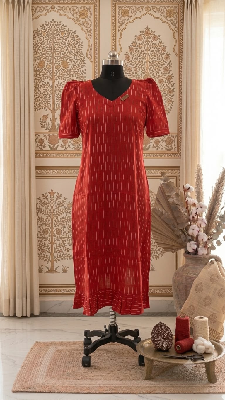 Ikkat Dress 3