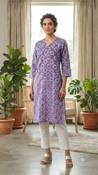 Lavendar Kurti