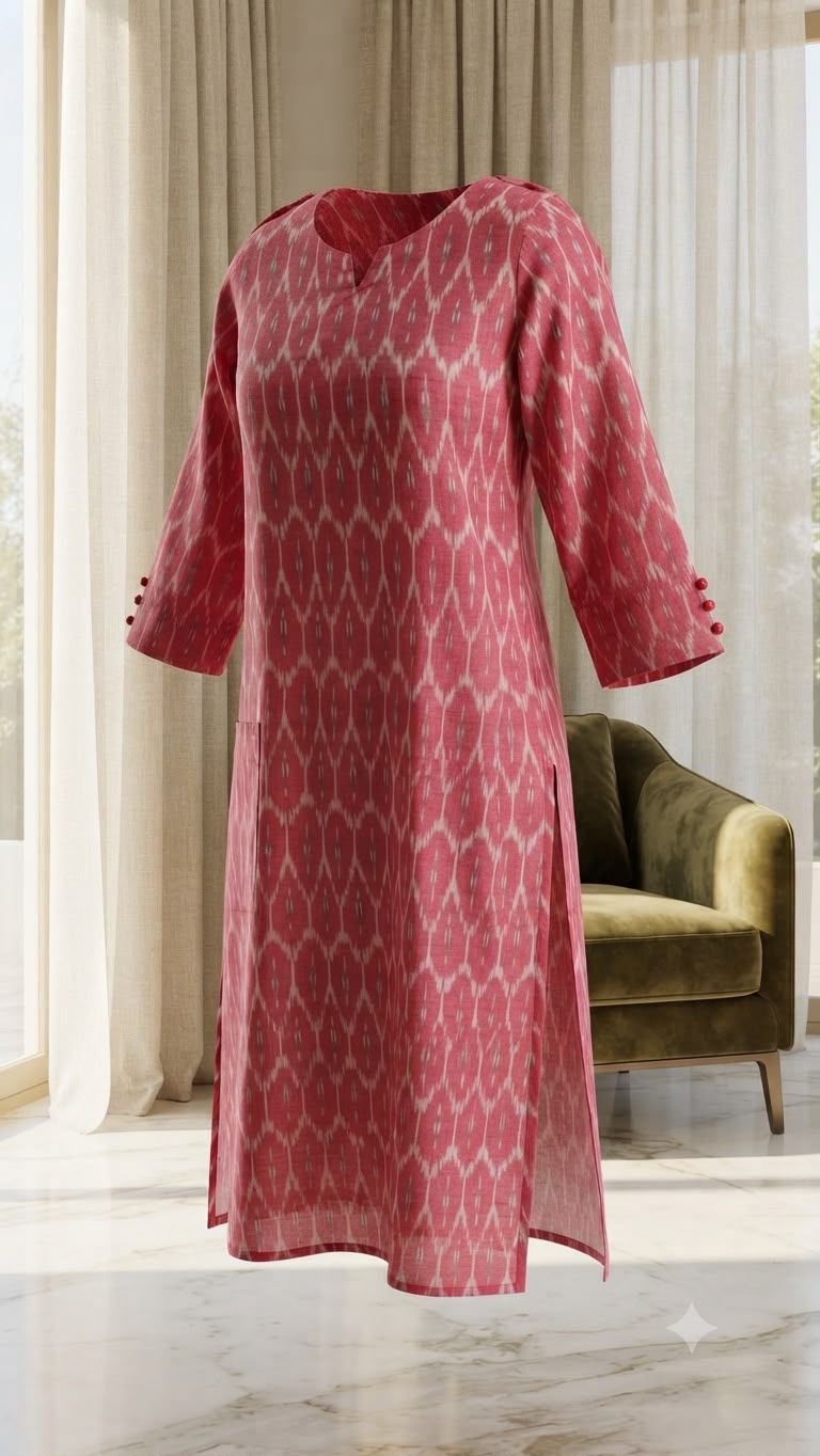 Peach Kurti