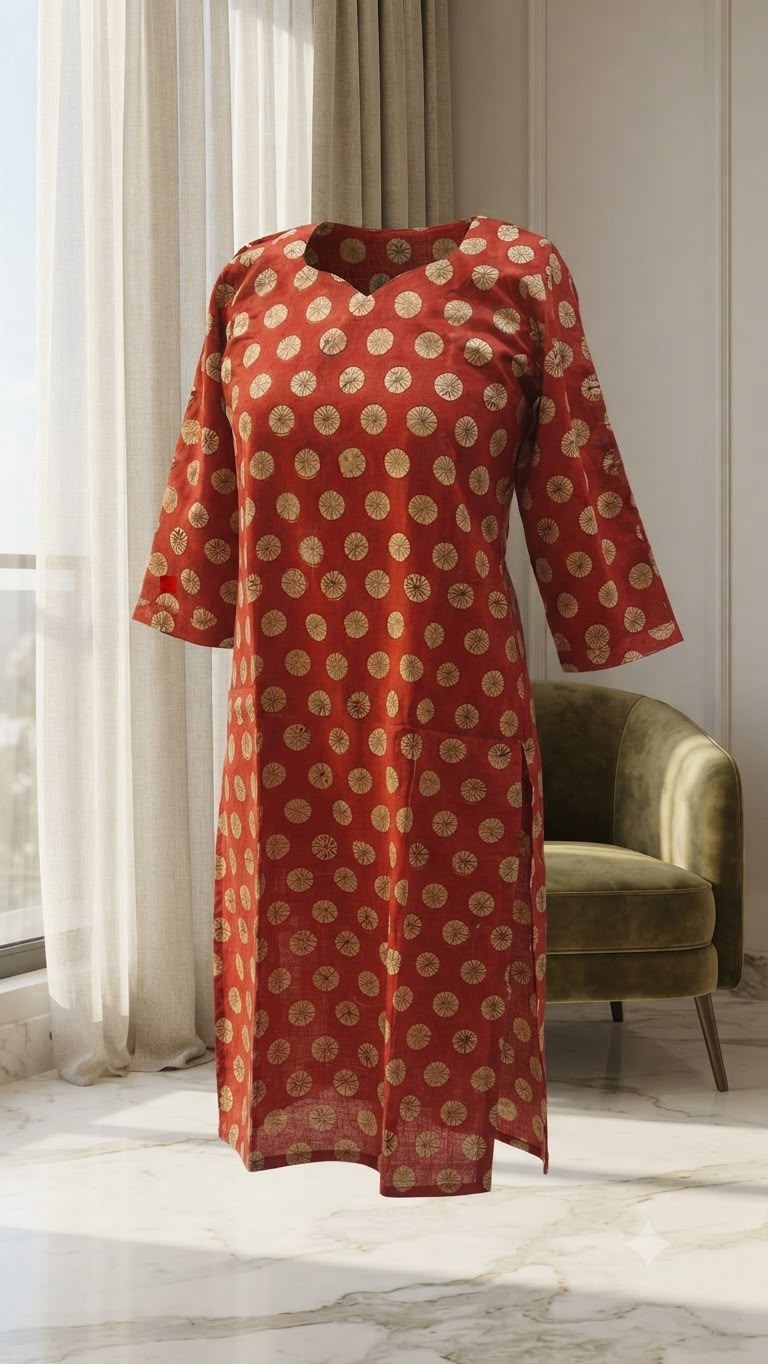 Rust red Kurti