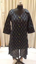Black Ikkat Kurti