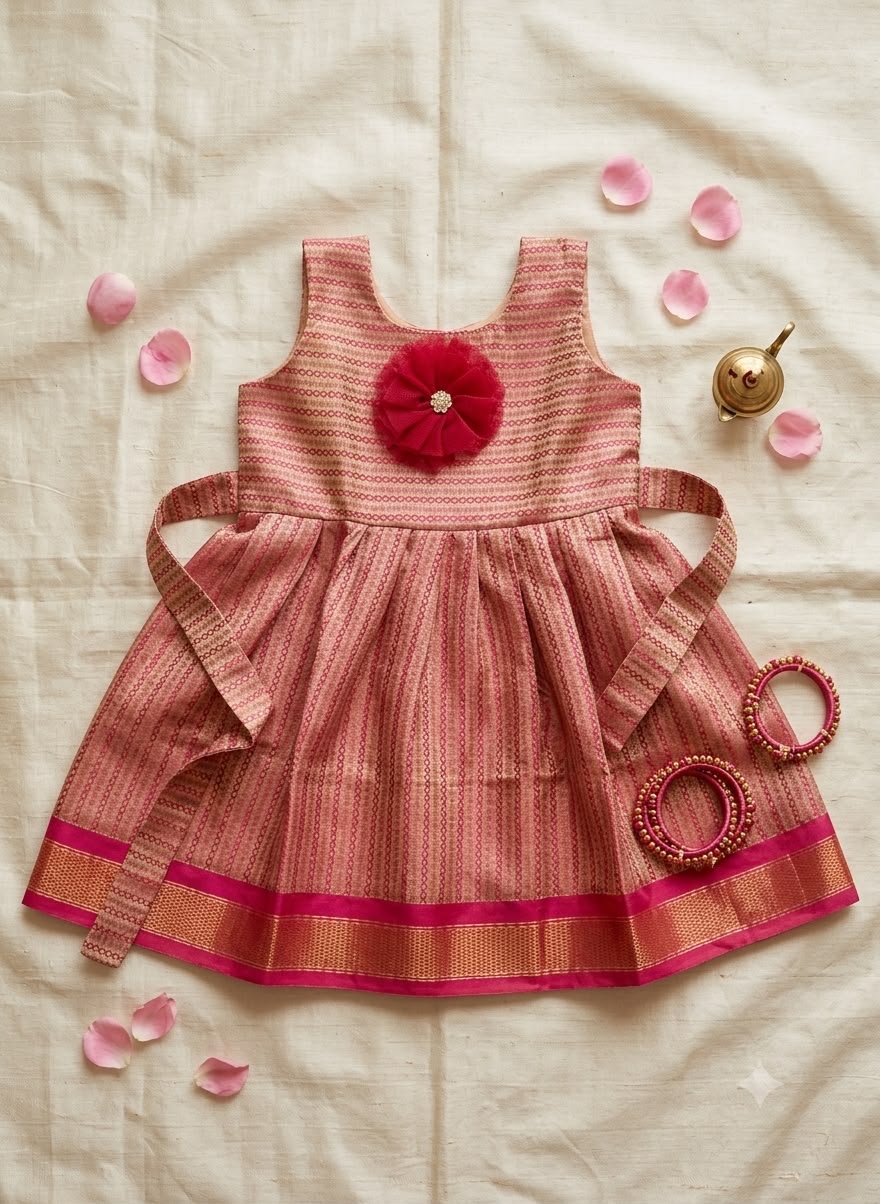 Onion Pink Khan Frock