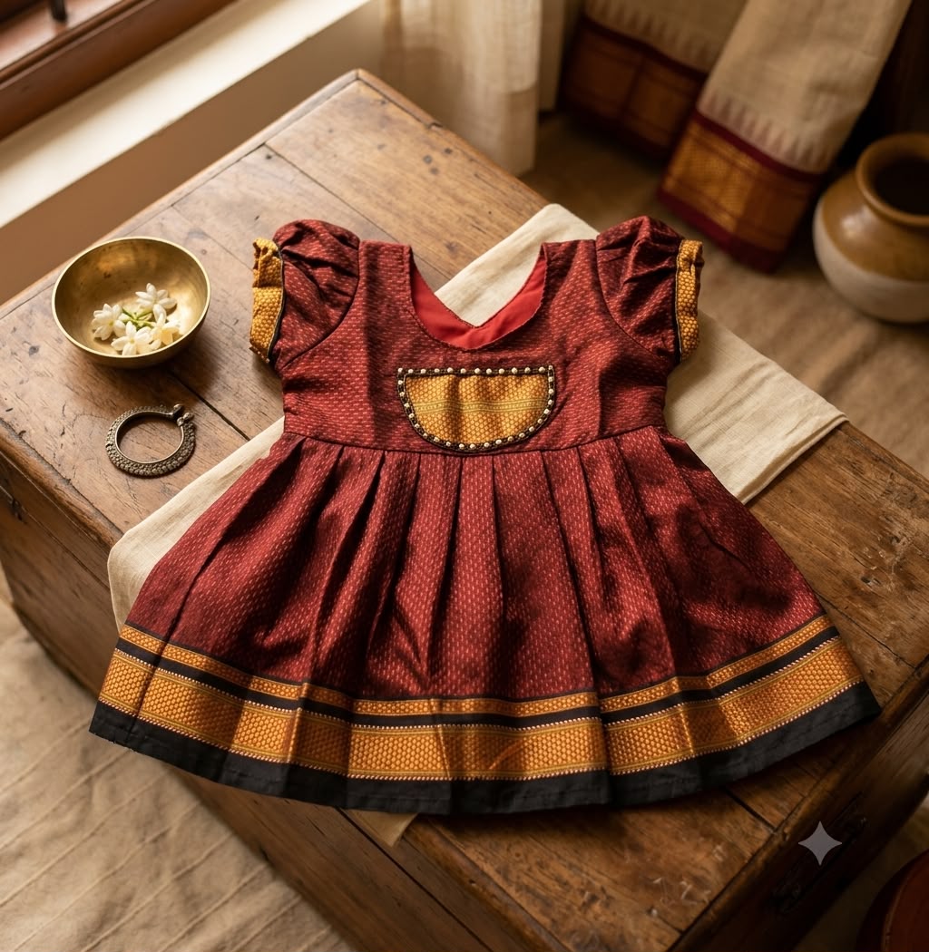 Chocolate Brown Khan Frock 1