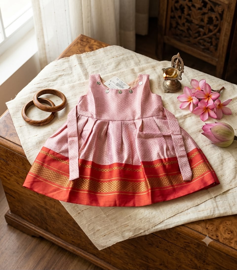 Pink Khan Frock