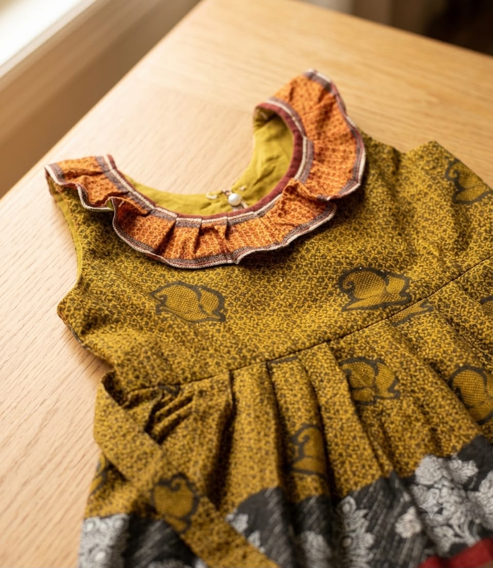 Mustard Yellow Khan Frock