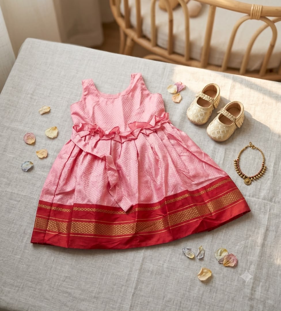 Pink Khan Frock 1