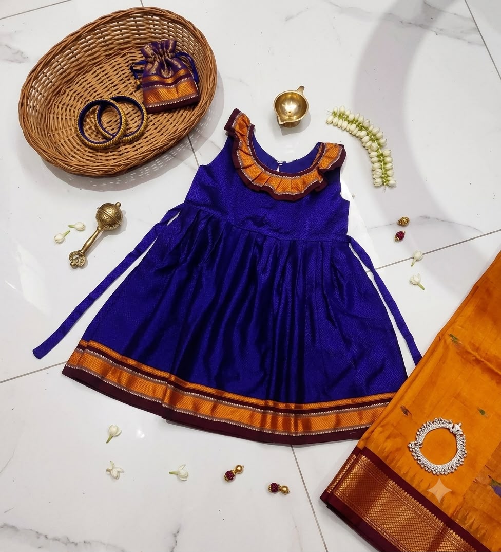 Navy Blue Khan Frock