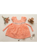 Peach Organza Frock