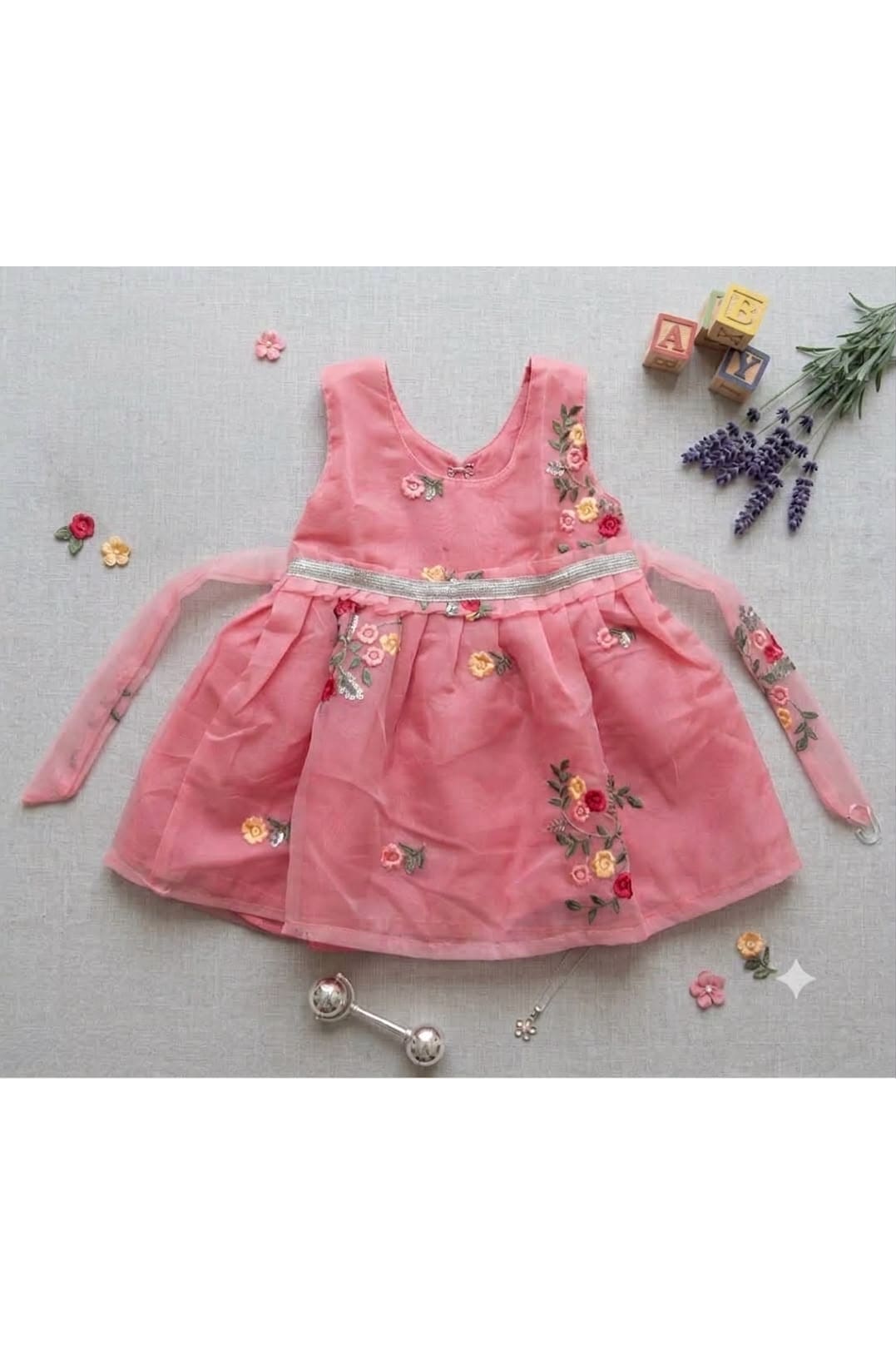 Pink Organza Frock
