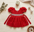 Red Organza Frock 1