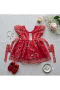 Red Organza Frock