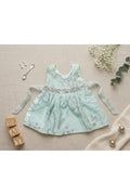 Pastel Green Organza Frock 1