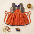 Orange & Blue Ethnic Frock