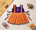 Yellow Purple Ethnic Frock