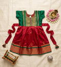 Red & Green Ethnic Frock